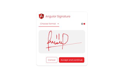 angular digital signature.
